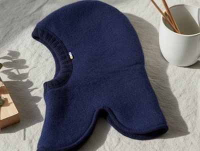 Joha balaclava dark blue merino wool