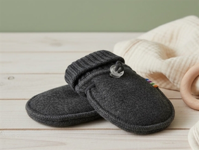 Joha coke melange mittens merino wool  