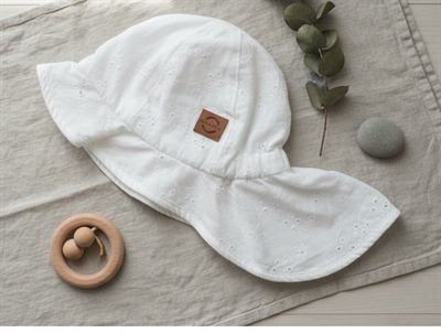 Mikk-line sun hat white broderie anglaise