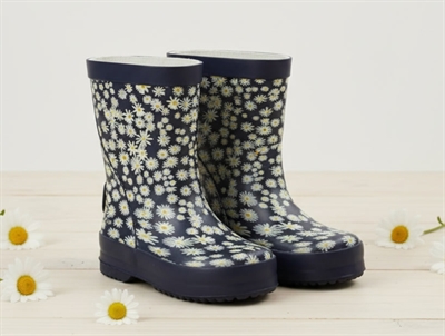Wheat rubber boot Alpha Ink flowers