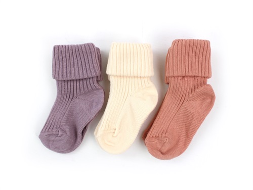 MP socks cotton multi rose/purple (3-pack)