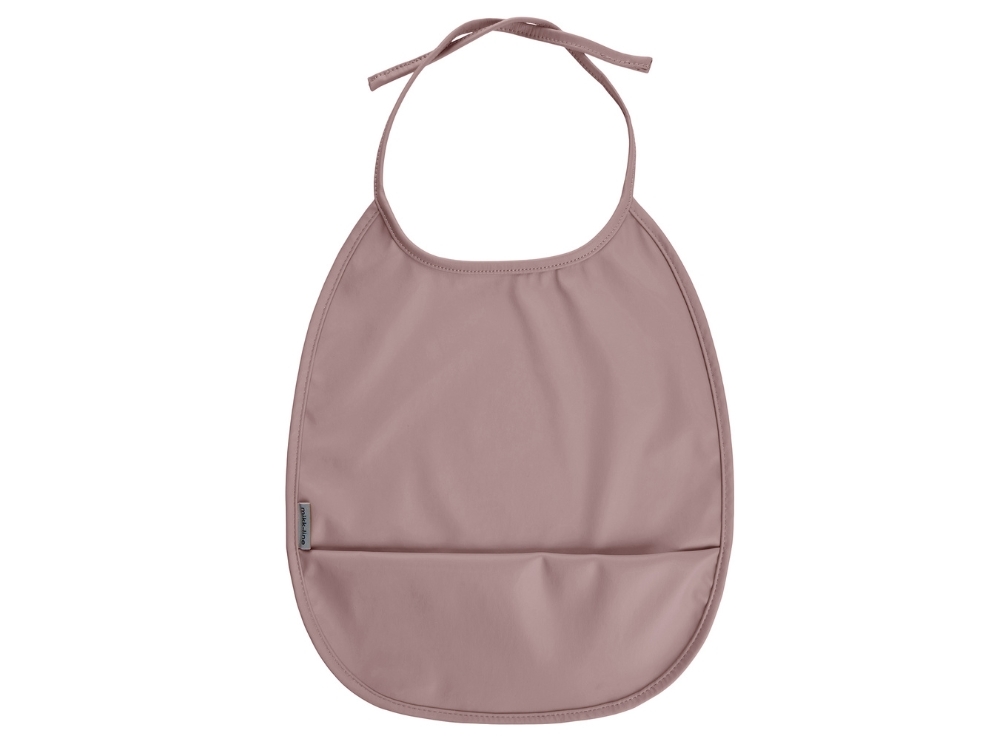 Mikk-Line bib adobe rose with catch pocket