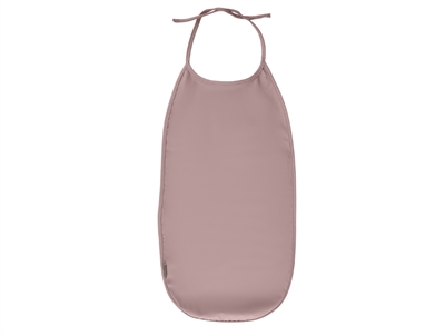 Mikk-Line long bib adobe rose with catch pocket