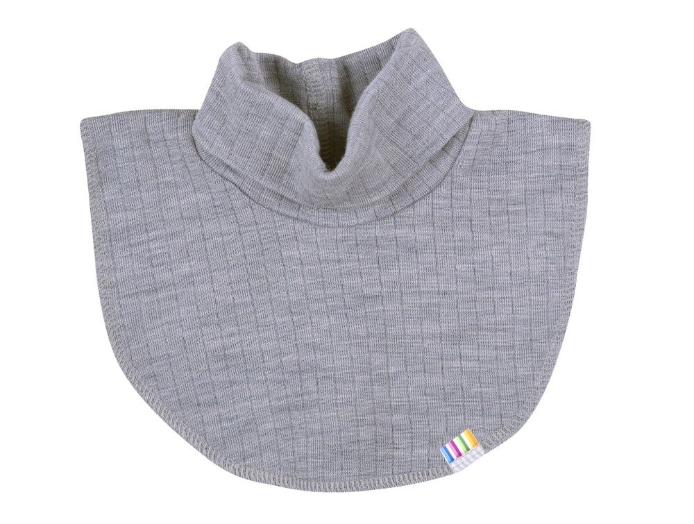 Joha grey melange neck warmer merino wool  