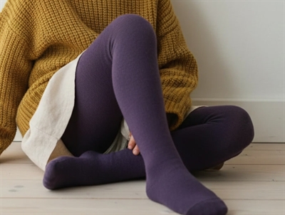 MP tights wool/cotton purple