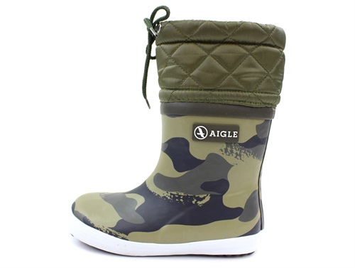 krystal At adskille Stearinlys Buy Aigle Giboulee winter rubber boots camou kaki at MilkyWalk