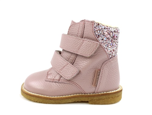 Angulus mauve glitter winter boot with TEX