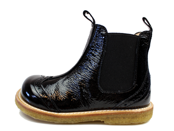 Buy Angulus ancle boot black patent leather at