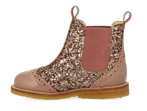 Buy Angulus chelsea boot clay with glitter at MilkyWalk