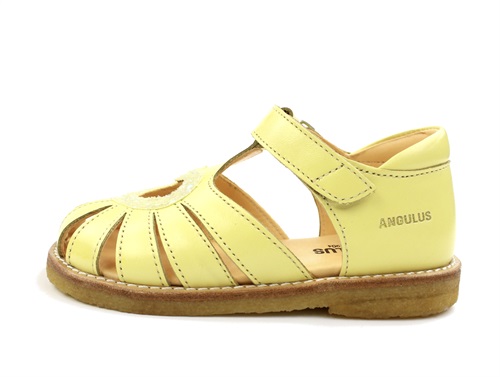 Buy light yellow sandal with heart and glitter at MilkyWalk