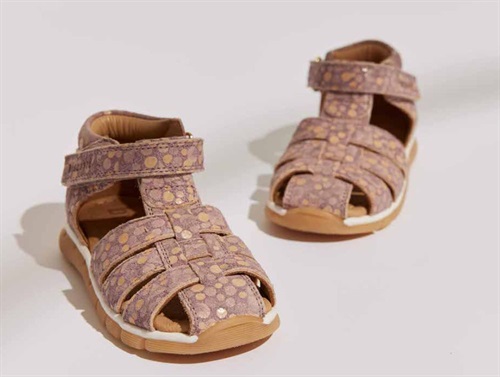 Bisgaard Billie sandal purple with bubbles  