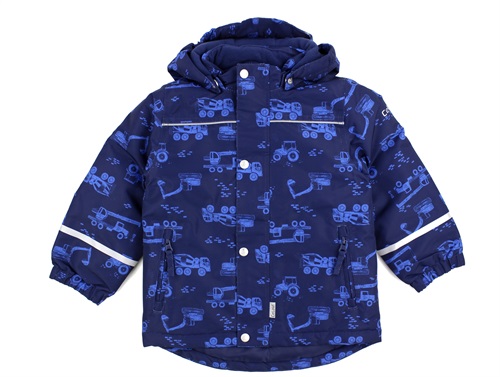 CeLaVi pageant blue printed winter jacket