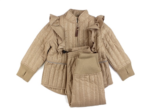 En Fant affogat glitter thermal wear with ruffle