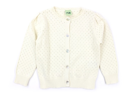 FUB cardigan ecru cotton