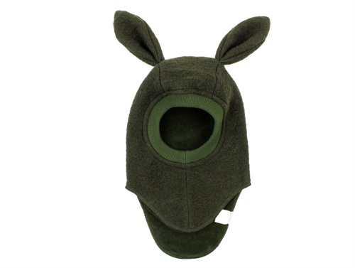 Huttelihut balaclava dark green bunny ears