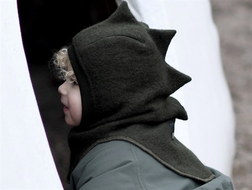Huttelihut balaclava Dino dark green