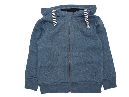 Small Rags sweat cardigan Huxi orion blue