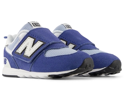 New Balance 574 sneaker magic blue with velcro