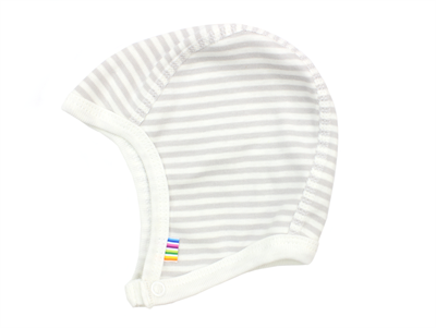 Joha hat for babies mini stripe white/gray