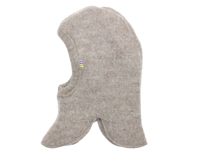 Joha sesame melange balaclava elephant hat merino wool