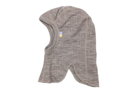 Joha sesame melange balaclava elephant hat merino wool