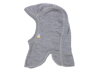 Joha light grey melange elephant hat merino wool  
