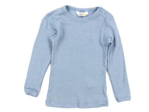 Joha blouse denim blue melange wool/silk