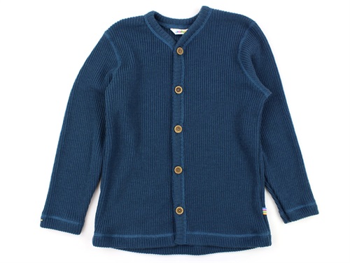 Joha cardigan knitted dark blue wool