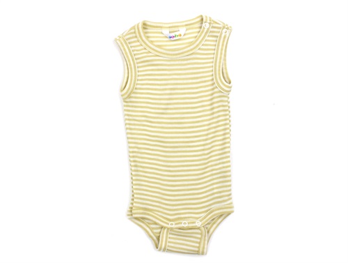 Joha yellow stripe body merino wool/silk