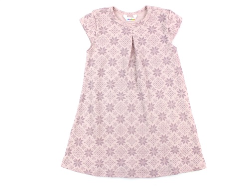 Joha pinafore dress rose snowflake wool