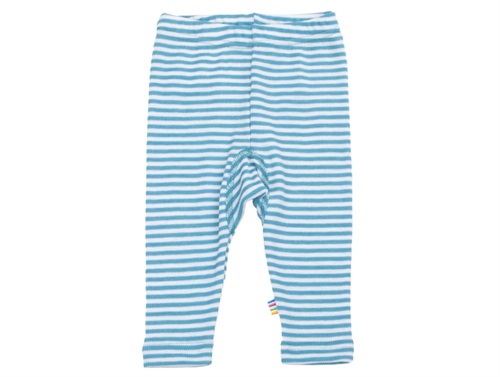 Joha leggings blue stripes merino wool/silk
