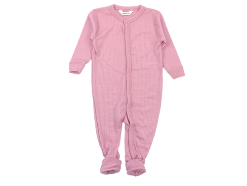 Joha old rose nightsuit merino wool  