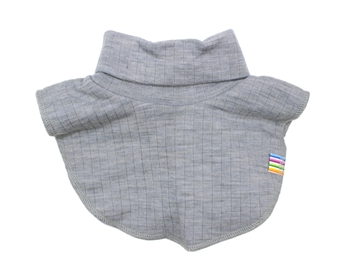 Joha grey melange neck warmer merino wool  
