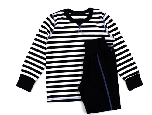 Joha pyjamas black/white stripes cotton