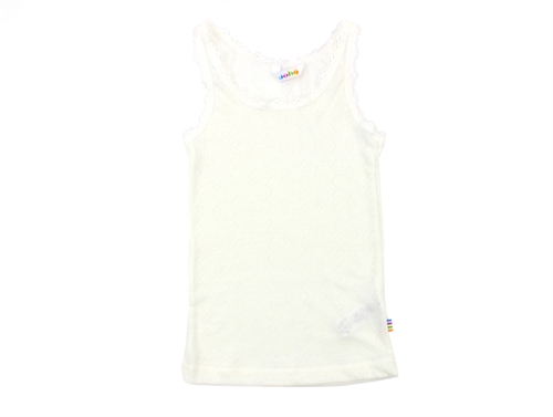 Joha natural undershirt merino wool/silk with lace  