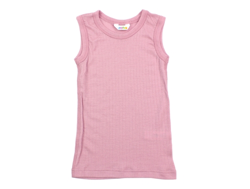 Joha old rose undershirt merino wool