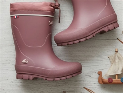 Viking old rose/dark pink winter rubber boot Jolly Warm