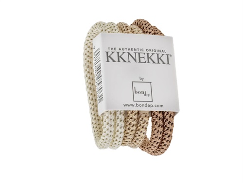 Kknekki hair elastics gold mix slim (6-pack)