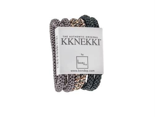 Kknekki hair elastics grey mix slim (6-pack)