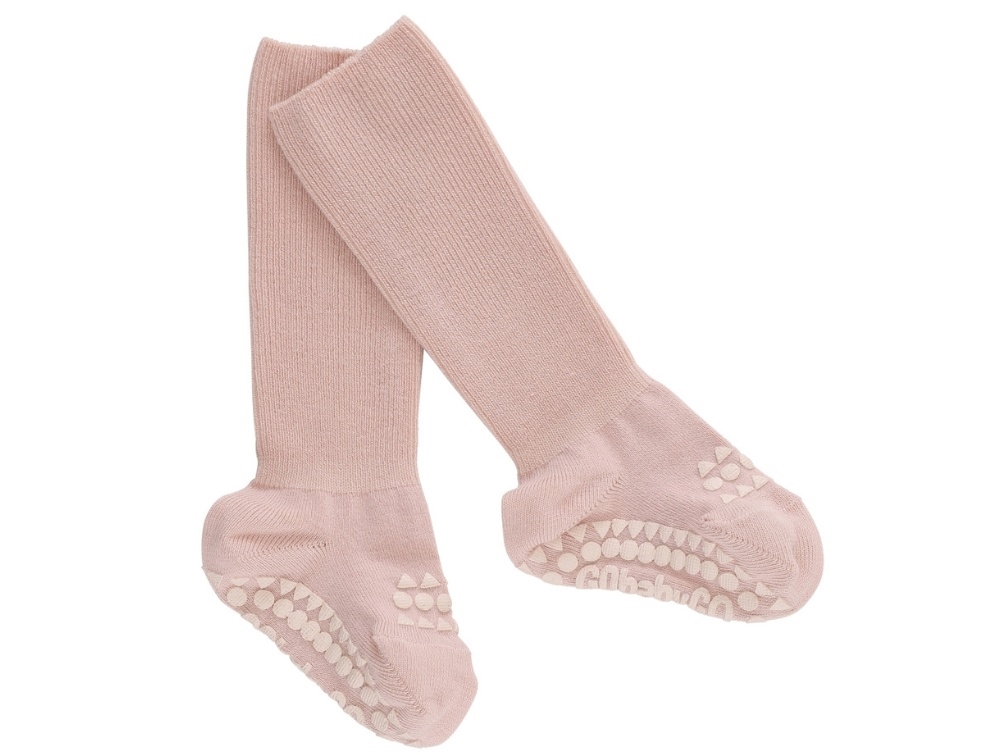 GoBabyGo bamboo socks anti-slip soft pink