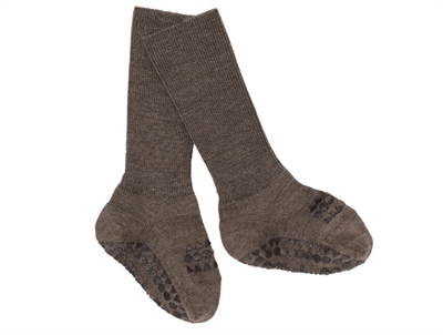GoBabyGo socks brown melange merino wool