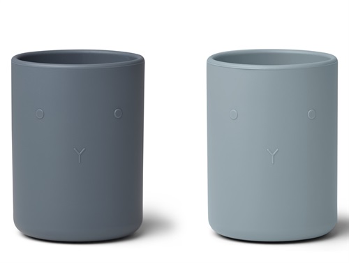 Liewood blue mix silicone cup Ethan (2-pack)