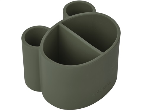 Liewood hunter green multi silicone holder Sandra