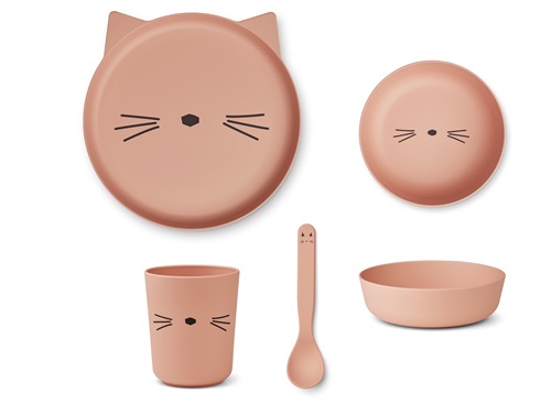 Liewood cat rose blush junior set Brody (4-pack)