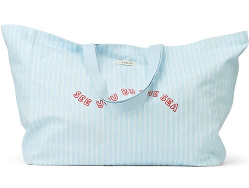 Liewood see you by the sea/stripe pure sky maxi tote bag