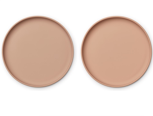 Liewood pale tuscany/tuscany rose silicone plate Brandon (2-pack)