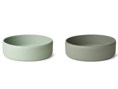 Liewood dusty mint/faune green silicone bowls Damina (2-pack)