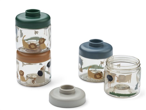 Liewood all together/sandy baby food container Dominique (4-pack)  