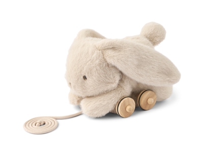 Liewood Pera rabbit pull toy mist with soft ears