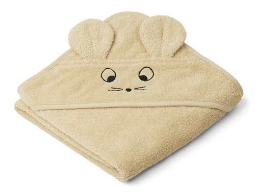 Liewood mouse wheat yellow hooded towel Albert